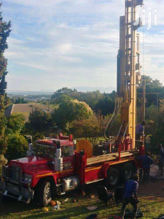 Borehole drilling in progress